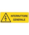 etichette adesive 'interruttore generale'