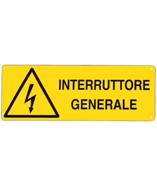 Cartello 'interruttore generale' Cartello 'interruttore generale'