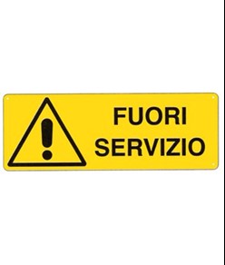 Cartello 'fuori servizio'