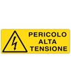 Cartello 'pericolo alta tensione' Cartello 'pericolo alta tensione'