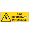 etichette adesive  cavi soprastanti in tensione