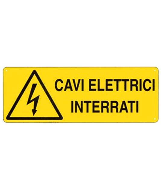 Cartello 'cavi elettrici interrati' Cartello 'cavi elettrici interrati'