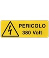 etichette adesive 'pericolo 380 Volt'