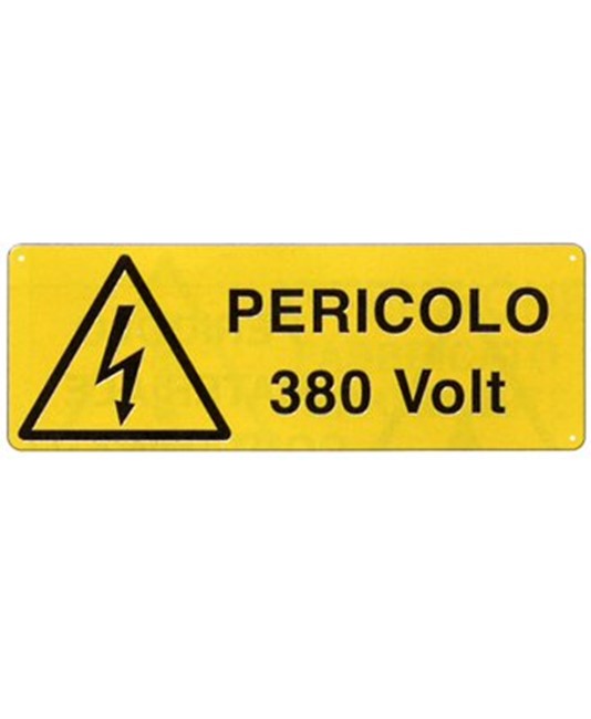 Cartello 'pericolo 380 Volt' Cartello 'pericolo 380 Volt'