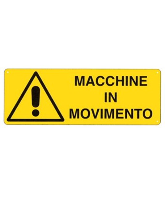 Cartello 'macchine in movimento' Cartello 'macchine in movimento'