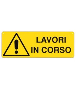 Cartello 'lavori in corso'