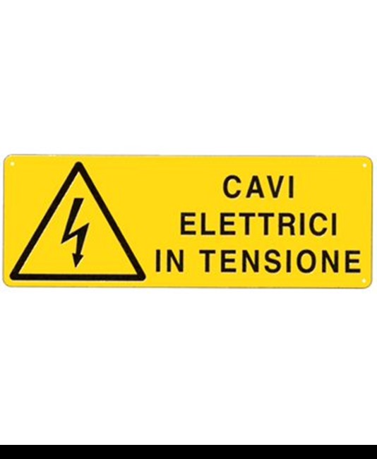 etichette adesive 'cavi elettrici in tensione'