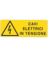 etichette adesive 'cavi elettrici in tensione'