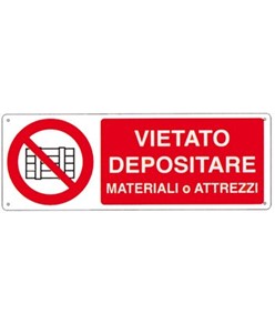 pellicole adesive vietato depositare materiale o attrezzi
