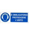 Cartello  è obbligatorio proteggere l'udito