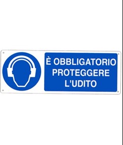 etichette adesive  è obbligatorio proteggere l'udito