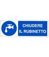etichette adesive  chiudere il rubinetto
