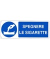 Cartello spegnere le sigarette Cartello spegnere le sigarette