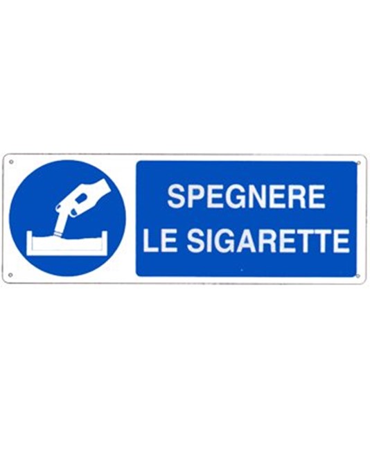Cartello spegnere le sigarette Cartello spegnere le sigarette