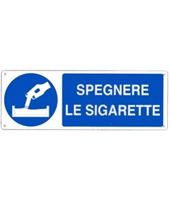 etichette adesive 'spegnere le sigarette'