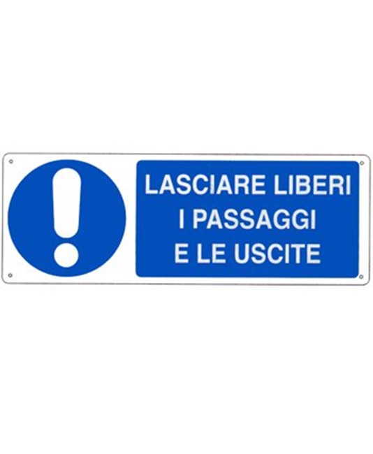 etichette adesive Lasciare liberi i passaggi e le uscite etichette adesive Lasciare liberi i passaggi e le uscite