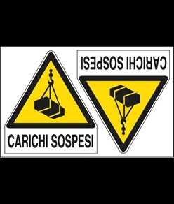 Adesivo 'carichi sospesi'