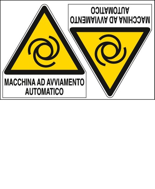 Adesivo 'macchina ad avviamento automatico' Adesivo 'macchina ad avviamento automatico'