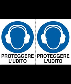 Adesivo 'proteggere l'udito'