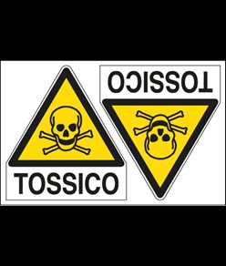 Etichette autoadesivo 'tossico'