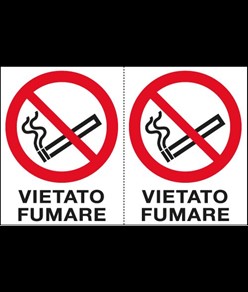 Adesivi 'vietato fumare'