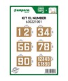 Kit dime con numeri XL Ampere