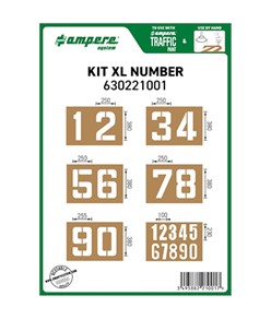 Kit dime con numeri XL Ampere