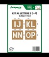 Kit dime con lettere XL dalla I alla P Ampere