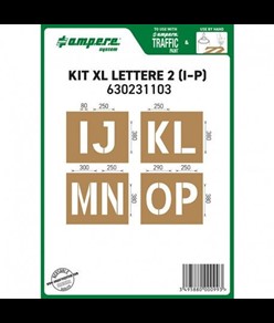 Kit dime con lettere XL dalla I alla P Ampere