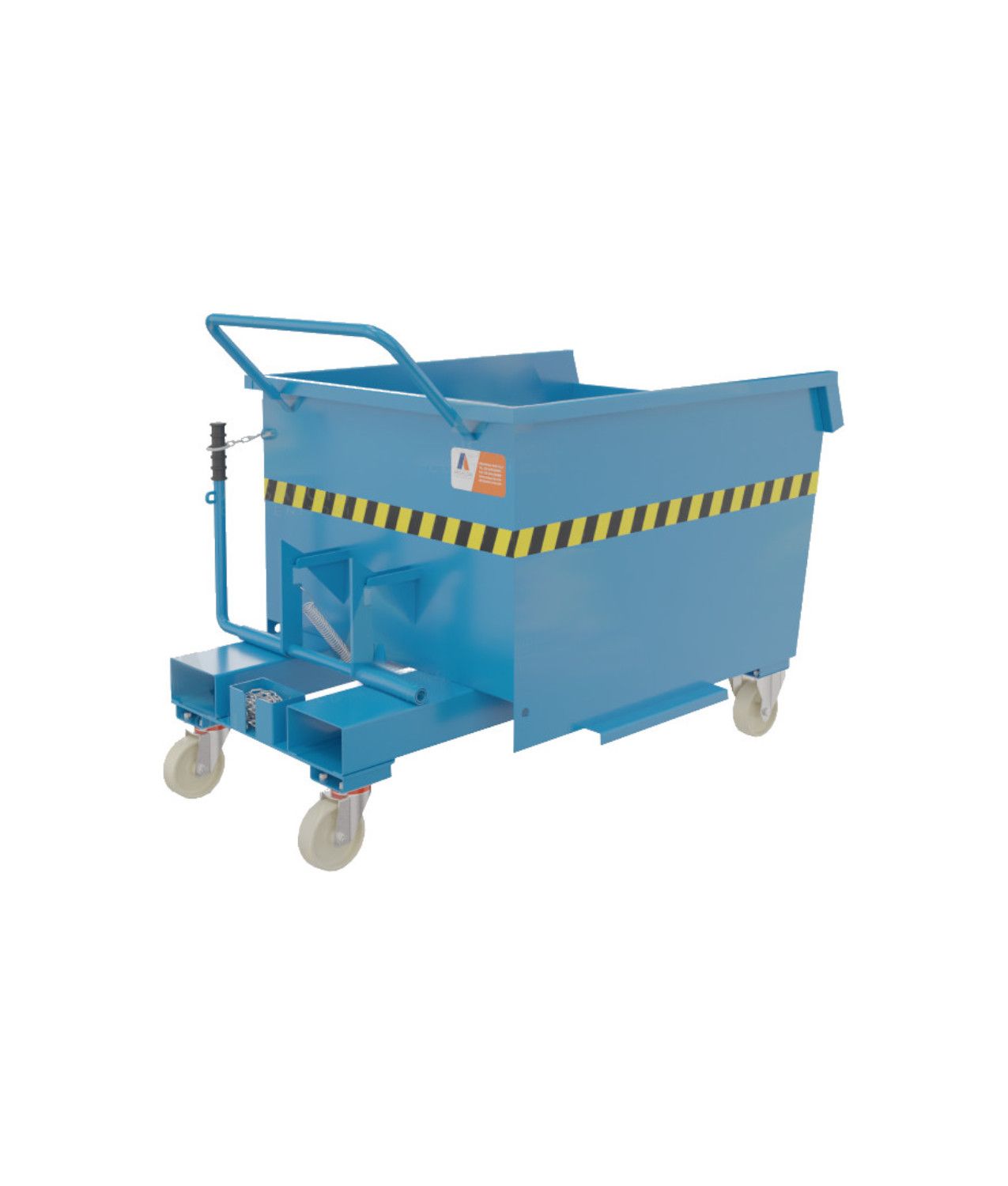 Benna ribaltabile con ruote