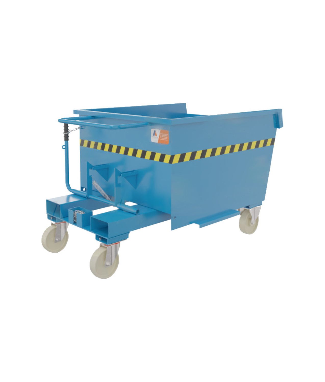Benna ribaltabile con ruote