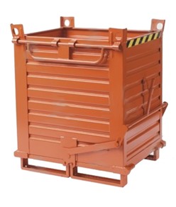 Contenitore con due semifondelli