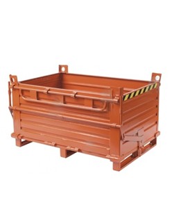 Contenitore con due semifondelli