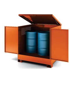 Armadio con vasca di raccolta