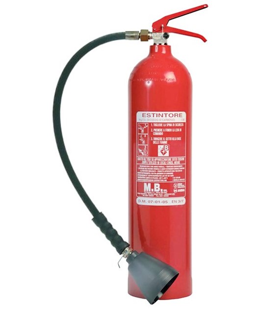 Estintore portatile a CO2 da 5 kg Estintore portatile a CO2 da 5 kg