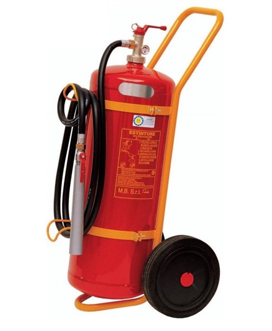 Estintore carrellato a schiuma 50 lt Estintore carrellato a schiuma 50 lt