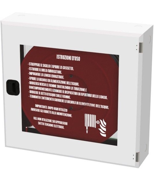 Cassetta naspo bianca con lastra infrangibile Florida Cassetta naspo bianca con lastra infrangibile Florida