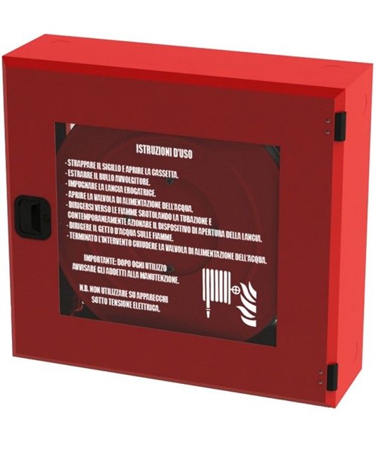 Cassetta naspo rossa con lastra infrangibile Florida Cassetta naspo rossa con lastra infrangibile Florida