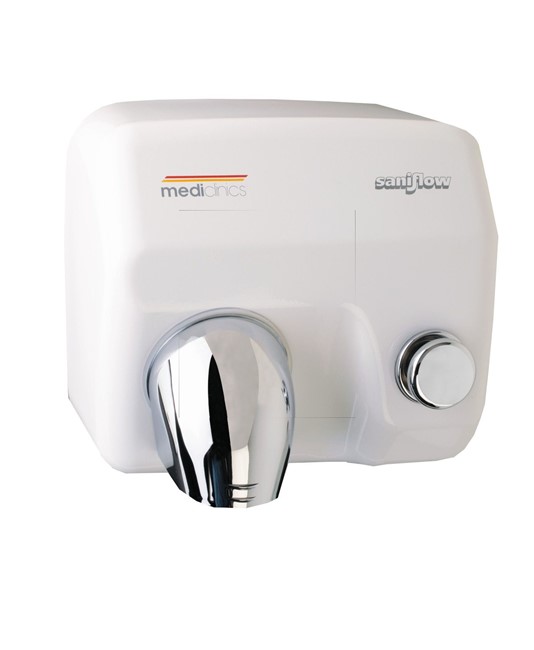 Asciugamani aria calda con pulsante Mediclinics Saniflow Asciugamani aria calda con pulsante Mediclinics Saniflow