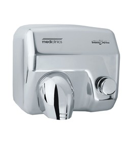 Asciugamani aria calda con pulsante Mediclinics Saniflow
