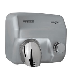 Asciugamani aria calda con pulsante Mediclinics Saniflow