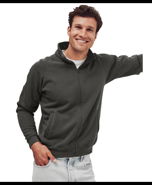 Felpa leggera con zip Fruit of the Loom Sweat Jacket