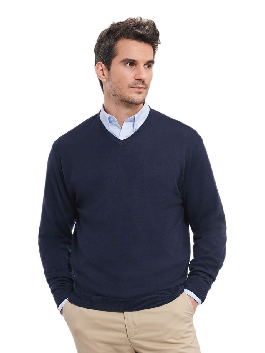 PULLOVER UOMO COLLO A V Russell