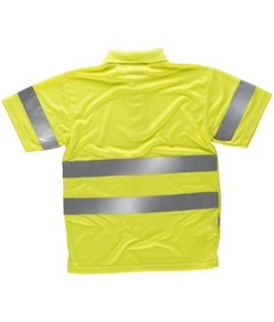 Polo manica corta alta visibilità Workteam