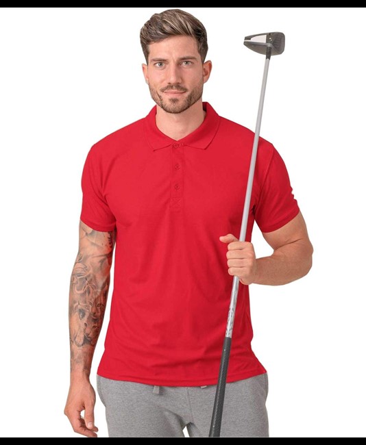 Polo sportiva a maniche corte JHK Sport Piquè