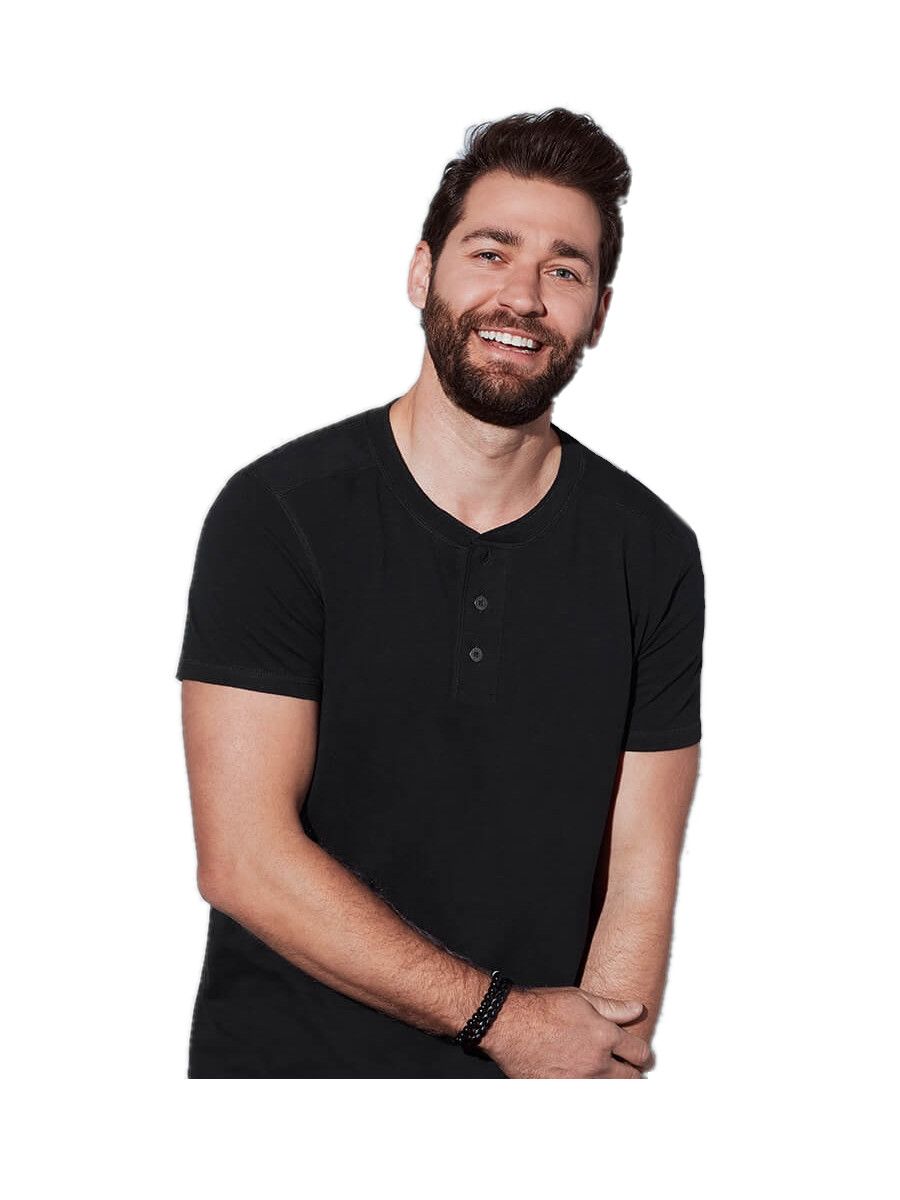 T-SHIRT UOMO MANICA CORTA COLLO 3 BOTTONI Stedman