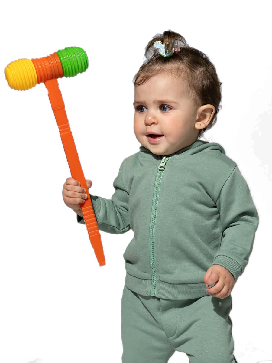 FELPA BABY CAPPUCCIO E ZIP LEGGERA FRENCH TERRY JHK