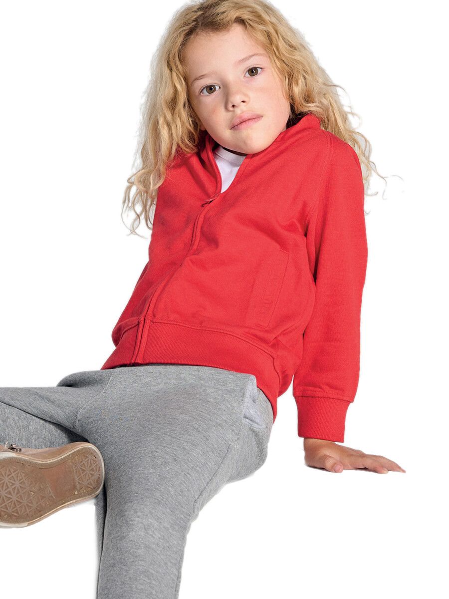 FELPA BAMBINO ZIP INTERA LEGGERA FRENCH TERRY JHK