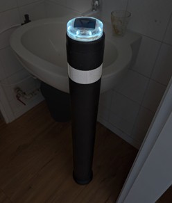 Paletto flessibile in poliuretano con luce led solare  A-BLEN Led Solar