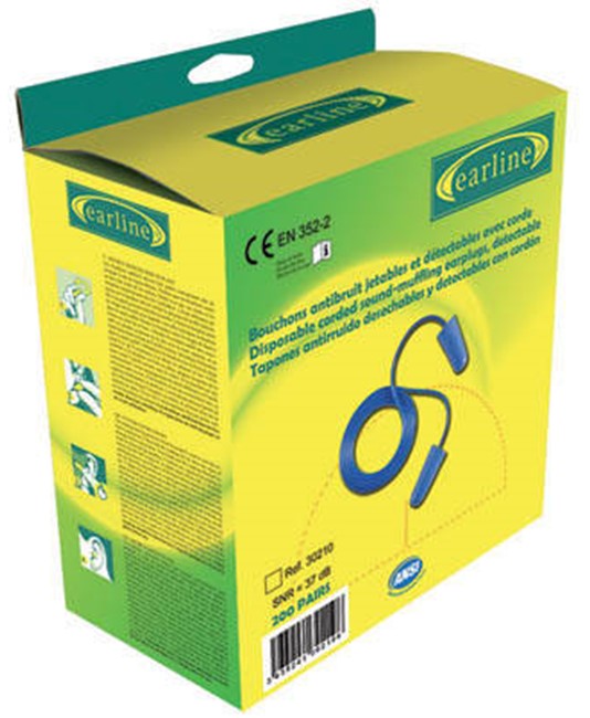 tappi antirumore con cordino Coverguard Earline tappi antirumore con cordino Coverguard Earline